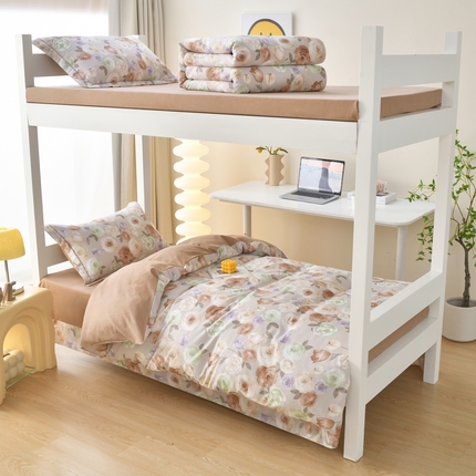 91家纺网 家纺一手货源 找家纺 （总）优尚 2025全棉纯棉磨毛喷气印花学生三件套