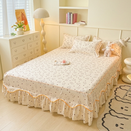 91家纺网 家纺一手货源 找家纺 （总）笠裙家纺 韩版公主风床裙防滑SS床裙床罩