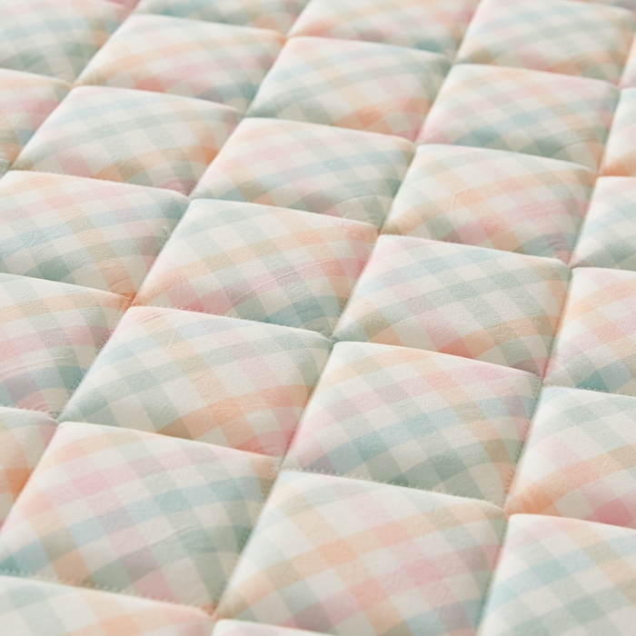 91家纺网 家纺一手货源 找家纺 迪乐妮 2024新款单人床乳胶椰棕床垫 冰淇淋格