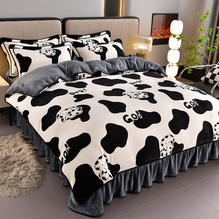 91家纺网 家纺一手货源 找家纺 总 馨梦缘 2025新款牛奶绒四件套法莱绒四件套珊瑚金貂绒四件套小包边四件套