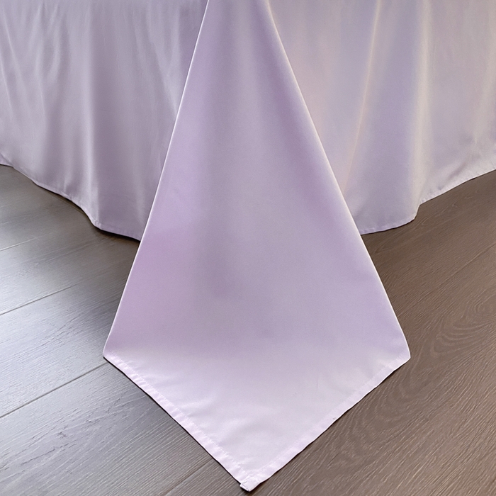 91家纺网 家纺一手货源 找家纺 泉欣家纺 2024新品韩式公主风毛巾绣花水洗棉四件套（专板花型） 字母樱桃   香芋紫