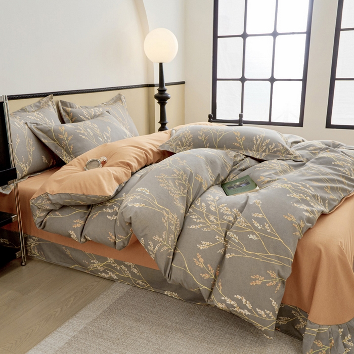 91家纺网 家纺一手货源 找家纺 橙艺家居 2024新款全棉超柔生态磨毛四件套全棉四件套纯棉四件套 爱的旋律