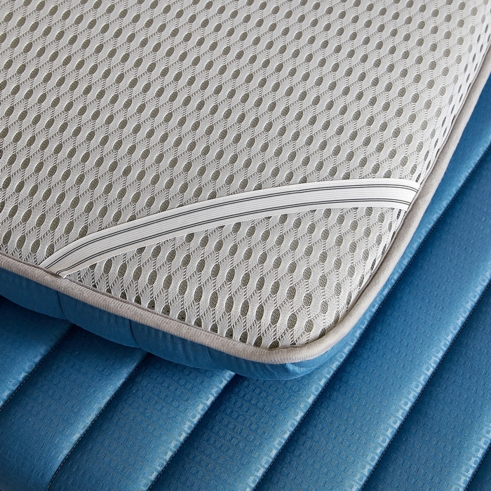 91家纺网 家纺一手货源 找家纺 卡派 2024新款泡泡棉抗压纤维棉-学生床垫 阳光-蓝