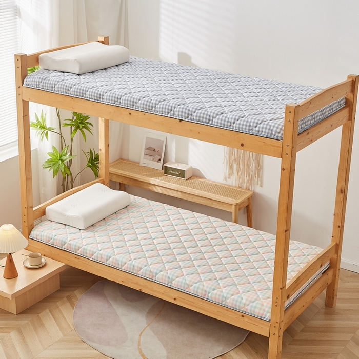 91家纺网 家纺一手货源 找家纺 卡派 2024新款单人床乳胶椰棕床垫 冰淇淋格