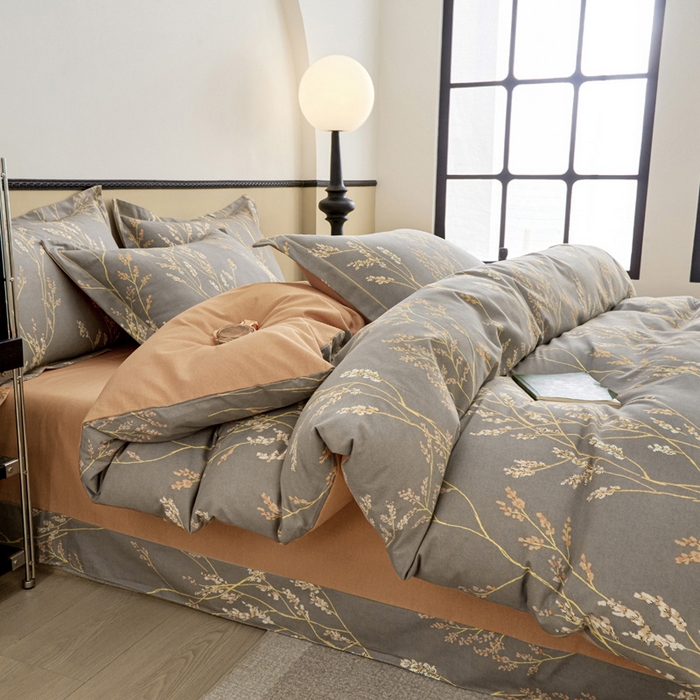 91家纺网 家纺一手货源 找家纺 橙艺家居 2024新款全棉超柔生态磨毛四件套全棉四件套纯棉四件套 爱的旋律