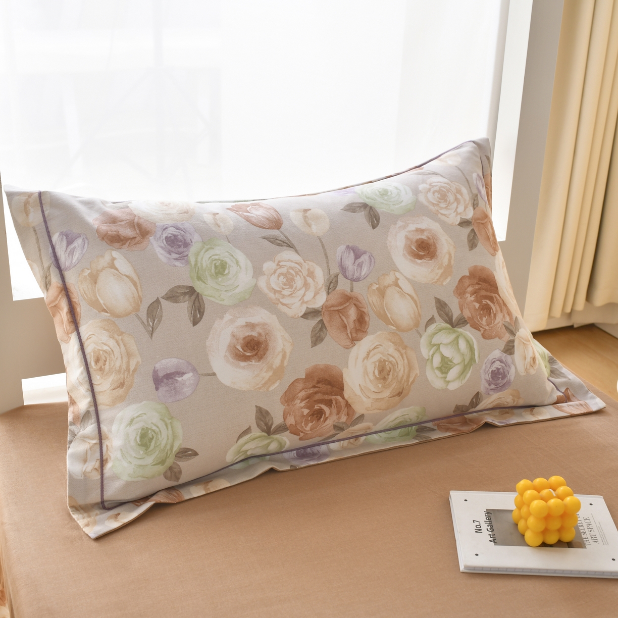 91家纺网 家纺一手货源 找家纺 优尚 2025全棉纯棉磨毛喷气印花学生三件套 古韵芳华