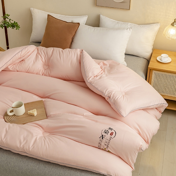 91家纺网 家纺一手货源 找家纺 优尚 2025新款华夫格水洗棉大豆被 香妃玉