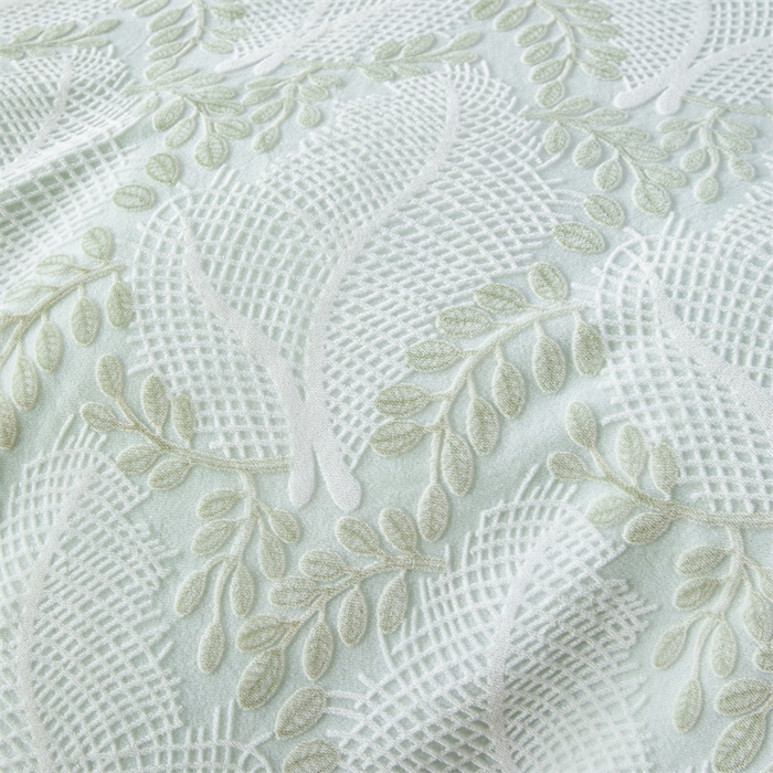 91家纺网 家纺一手货源 找家纺 2024新款A类8斤雕花绒牛奶绒四件套 秋思-绿