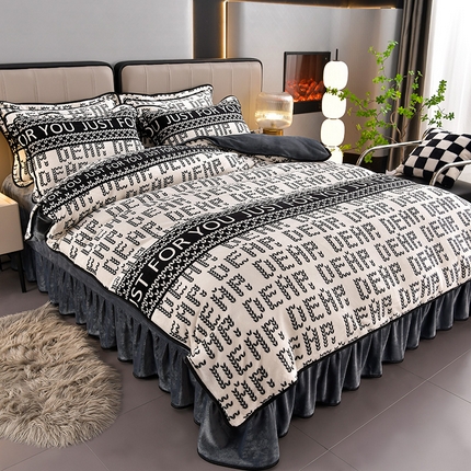 91家纺网 家纺一手货源 找家纺 总 馨梦缘 2025新款牛奶绒四件套法莱绒四件套珊瑚金貂绒四件套小包边四件套