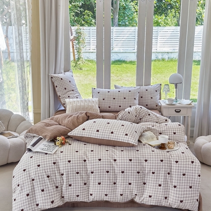 富之航 2024新款云纱棉四件套现货供应 晚安