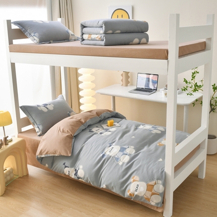 91家纺网 家纺一手货源 找家纺 （总）优尚 2025全棉纯棉磨毛喷气印花学生三件套