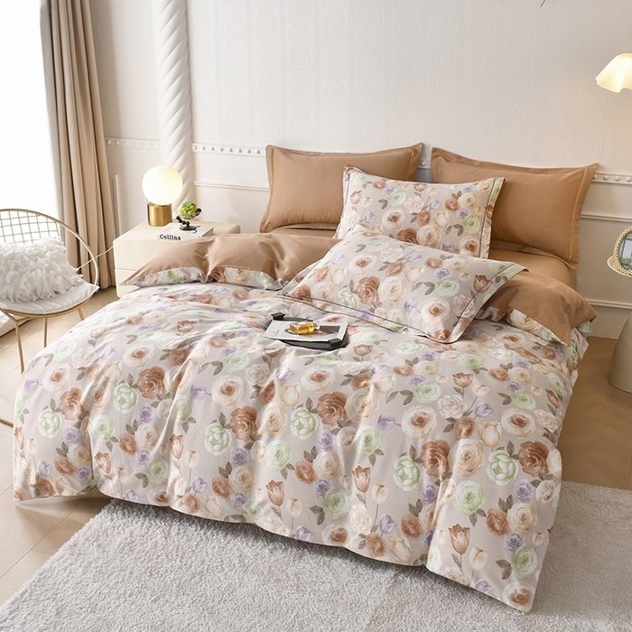 91家纺网 家纺一手货源 找家纺 优尚家纺 2025新款全棉纯棉磨毛单品被套四季款 古韵芳华