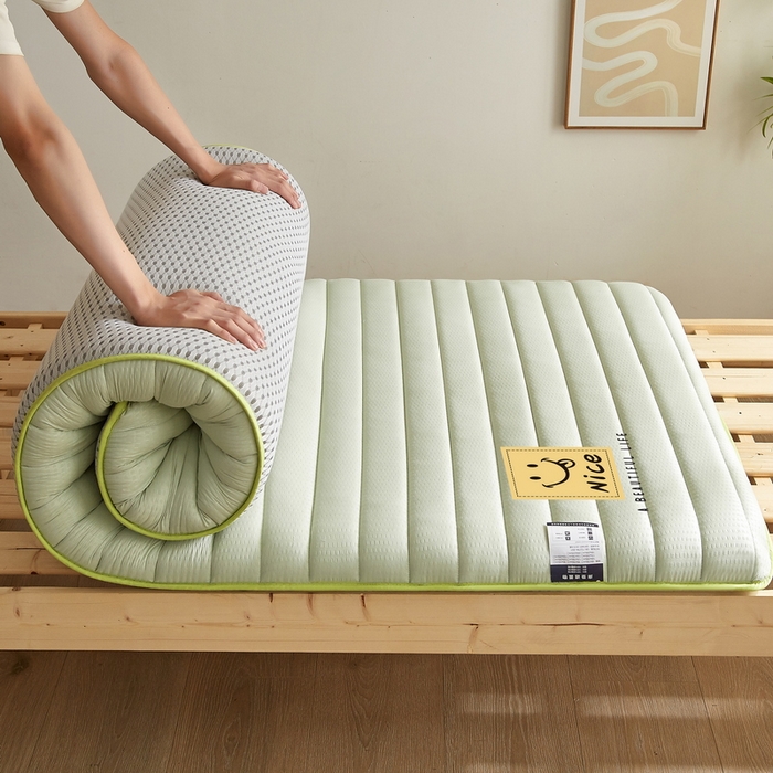 91家纺网 家纺一手货源 找家纺 卡派 2024新款泡泡棉抗压纤维棉-学生床垫 阳光-水绿