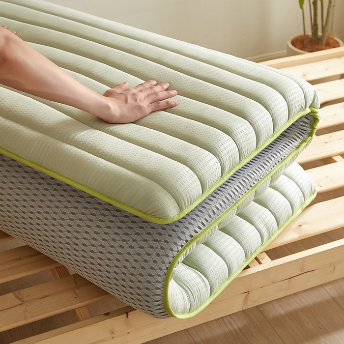 91家纺网 家纺一手货源 找家纺 卡派 2024新款泡泡棉抗压纤维棉-学生床垫 阳光-水绿