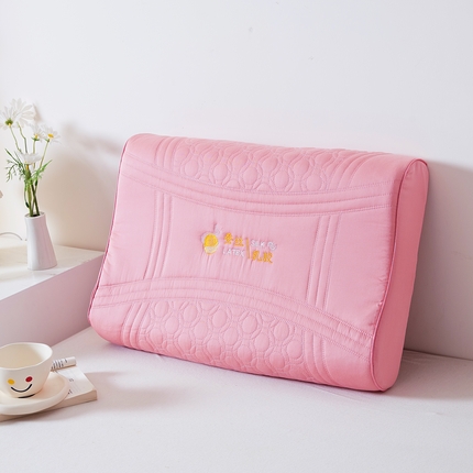 91家纺网 家纺一手货源 找家纺 （总）一粒麦子乳胶馆 2024新款全棉针织加厚蚕丝乳胶枕枕头枕芯40*60cm