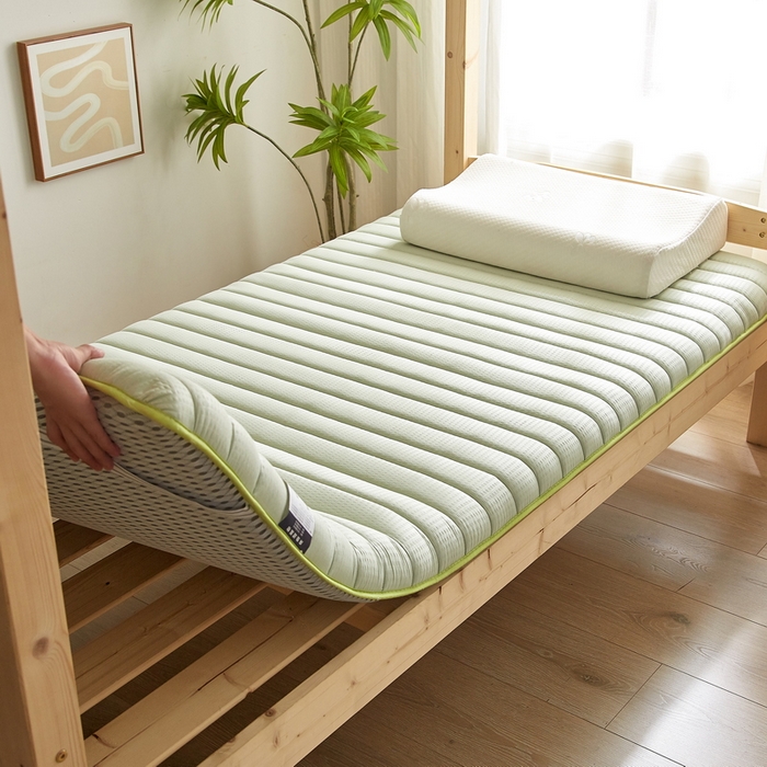 91家纺网 家纺一手货源 找家纺 卡派 2024新款泡泡棉抗压纤维棉-学生床垫 阳光-水绿