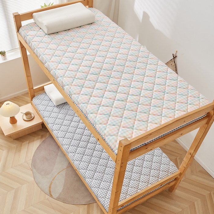 91家纺网 家纺一手货源 找家纺 卡派 2024新款单人床乳胶椰棕床垫 冰淇淋格