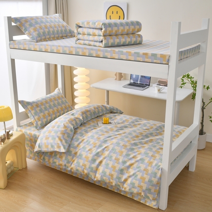 91家纺网 家纺一手货源 找家纺 （总）优尚 2025全棉纯棉磨毛喷气印花学生三件套