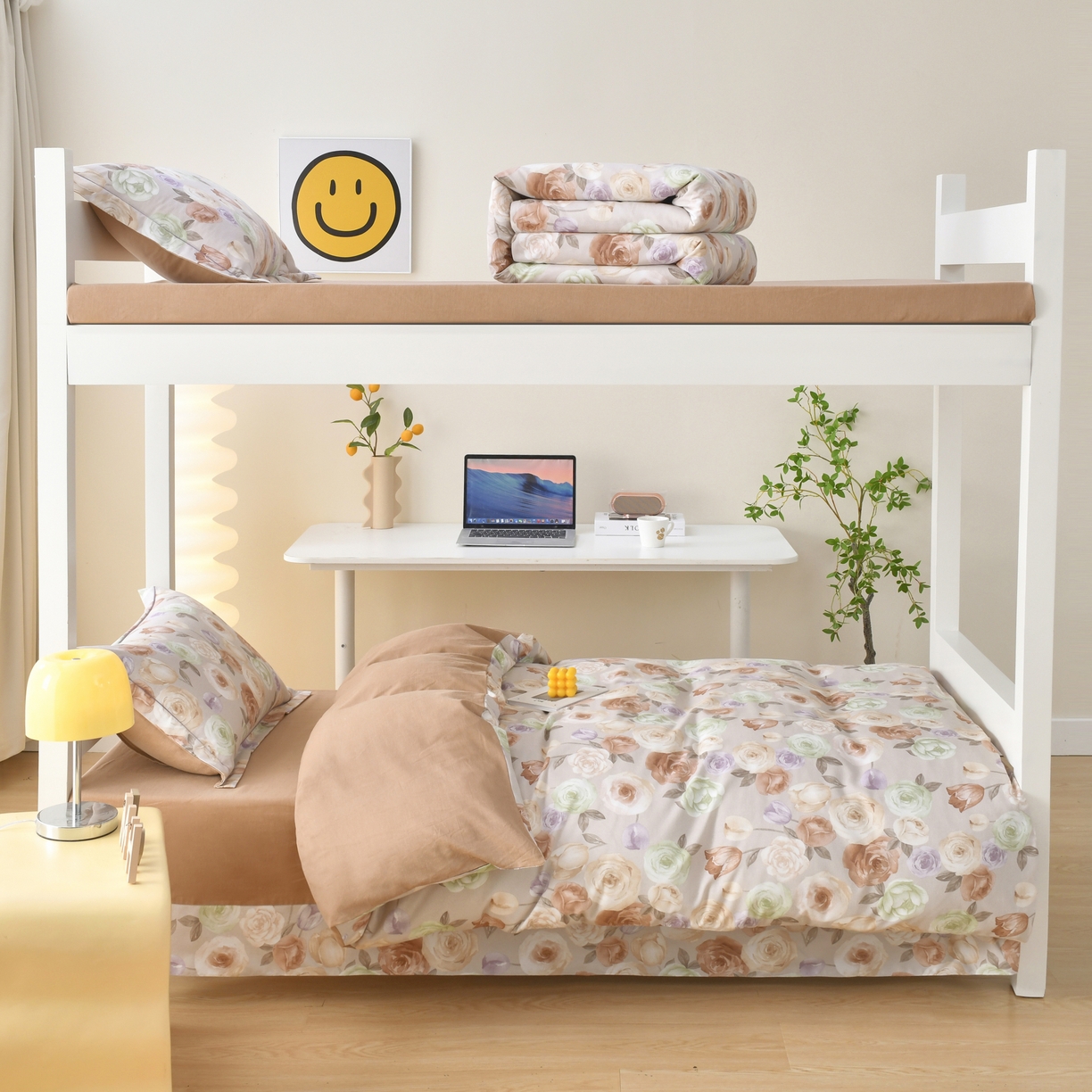 91家纺网 家纺一手货源 找家纺 优尚 2025全棉纯棉磨毛喷气印花学生三件套 古韵芳华