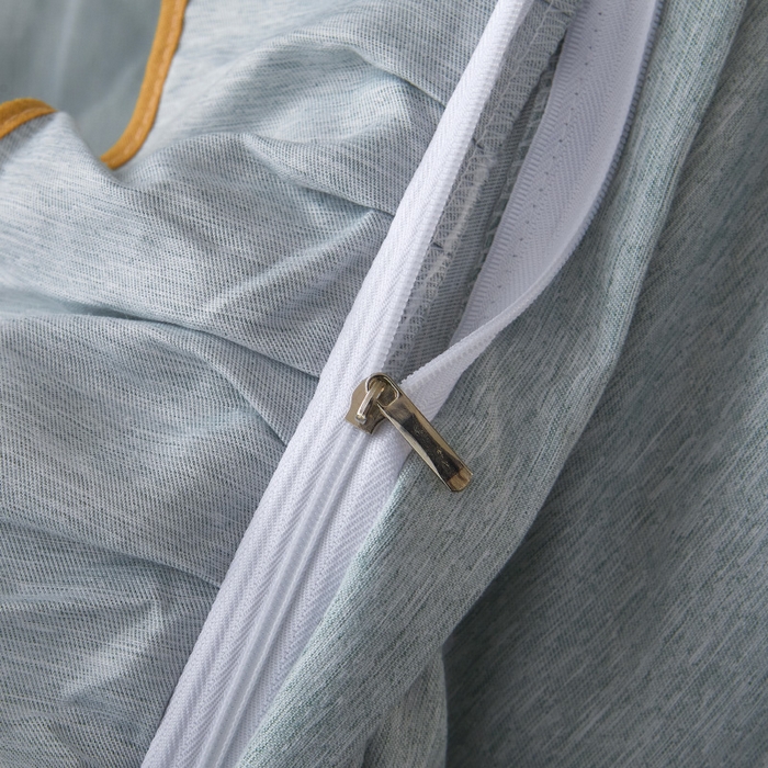 91家纺网 家纺一手货源 找家纺 罗艺轩 2024新款色织蕾丝夹棉床裙款四件套-皇家贵族 皇家贵族-石青色