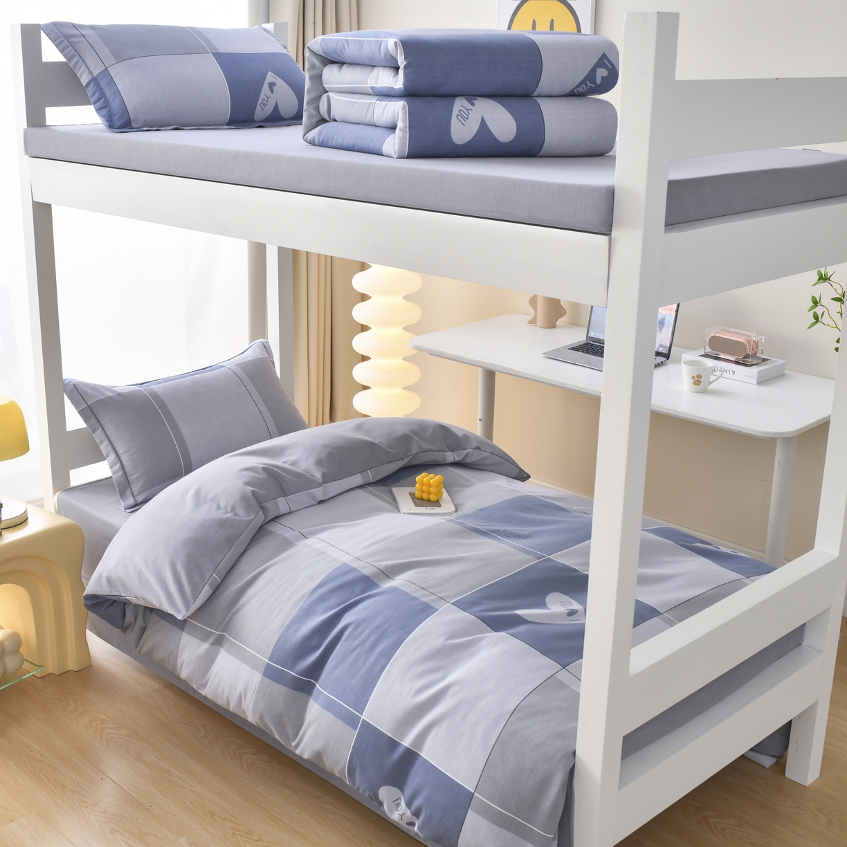 91家纺网 家纺一手货源 找家纺 （总）优尚 2025全棉纯棉磨毛喷气印花学生三件套