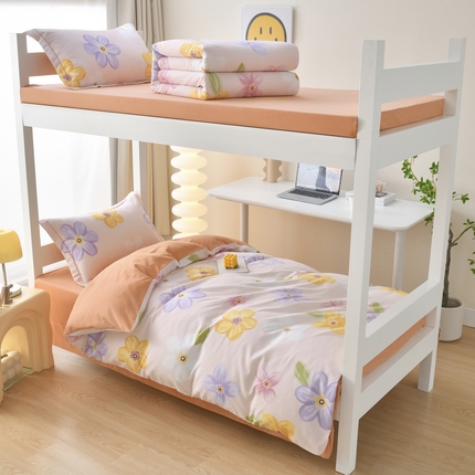 91家纺网 家纺一手货源 找家纺 （总）优尚 2025全棉纯棉磨毛喷气印花学生三件套