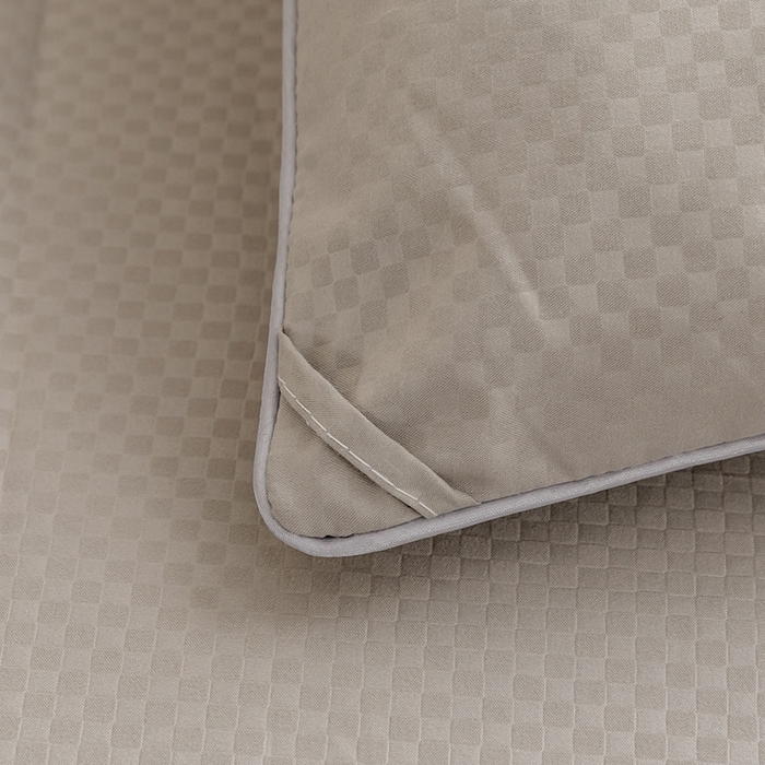 91家纺网 家纺一手货源 找家纺 优尚 2025新款华夫格水洗棉大豆被 绅士灰