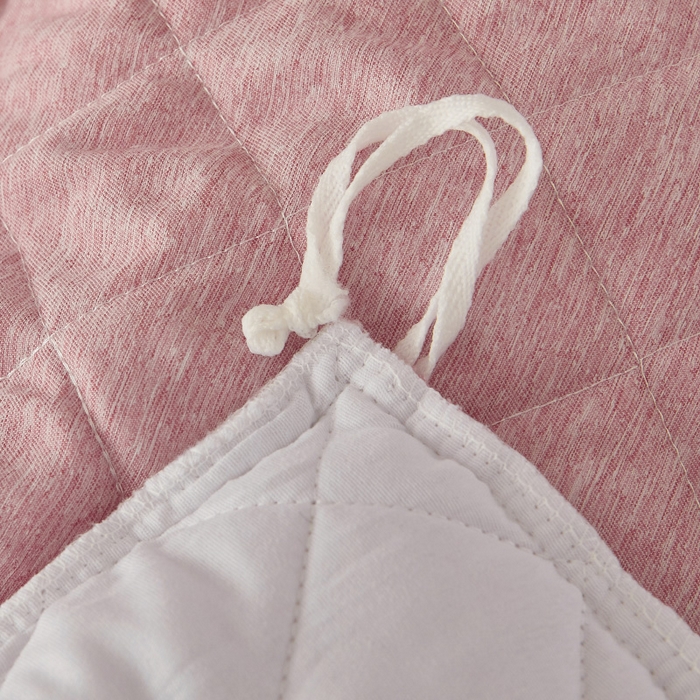 91家纺网 家纺一手货源 找家纺 罗艺轩 2024新款色织蕾丝夹棉床裙款四件套-皇家贵族 皇家贵族-香妃粉