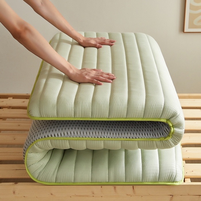 91家纺网 家纺一手货源 找家纺 卡派 2024新款泡泡棉抗压纤维棉-学生床垫 阳光-水绿