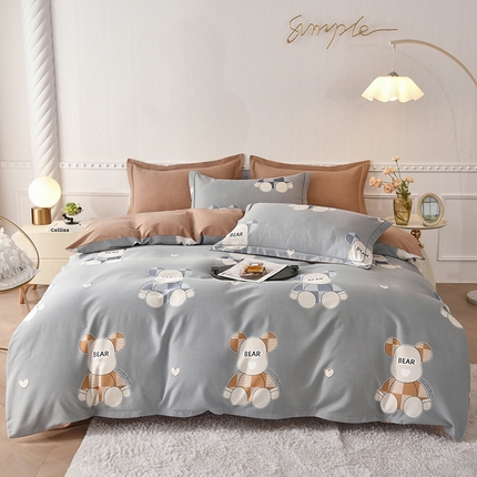 91家纺网 家纺一手货源 找家纺 （总）优尚家纺 2025新款全棉纯棉磨毛单品被套四季款