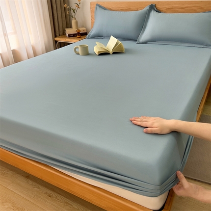 91家纺网 家纺一手货源 找家纺 （总） A类原棉防水床笠单件防水亲肤床罩透气隔尿笠高30cm纯色全包保护套