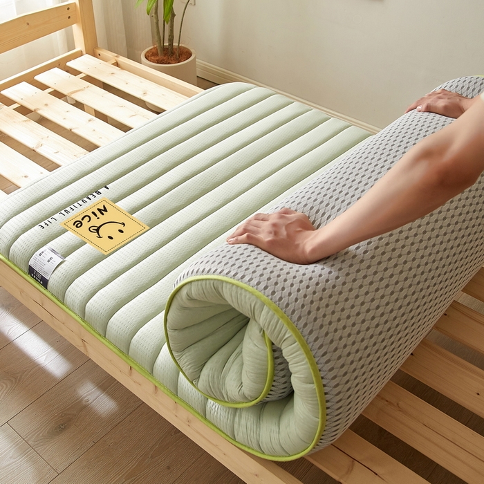 91家纺网 家纺一手货源 找家纺 卡派 2024新款泡泡棉抗压纤维棉-学生床垫 阳光-水绿