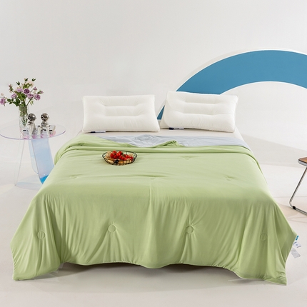 91家纺网 家纺一手货源 找家纺 （总）锦禾穗 2025新款A类母婴级冰淇淋凉感夏被高端凉感丝拼色空调被西瓜被