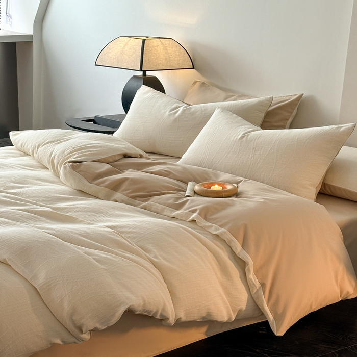 91家纺网 家纺一手货源 找家纺 博雅 2024新款全棉提花三层纱磨毛四件套（上图送2000元货款） 波洛（米）