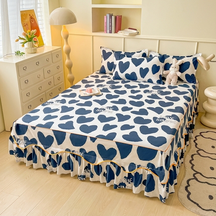 91家纺网 家纺一手货源 找家纺 （总）笠裙家纺 韩版公主风床裙防滑SS床裙床罩