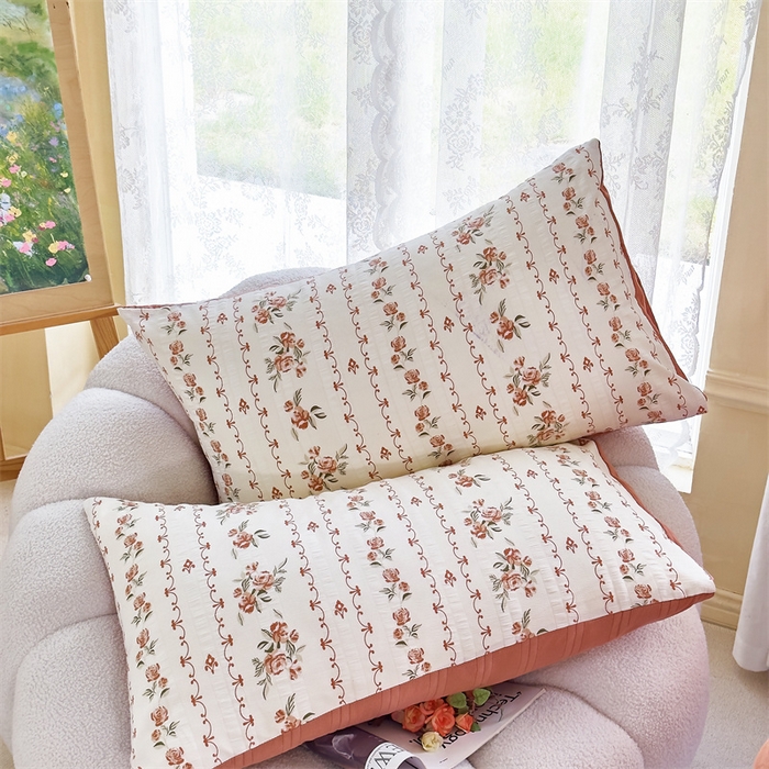 91家纺网 家纺一手货源 找家纺 富之航 2024新款云纱棉四件套现货供应 米图