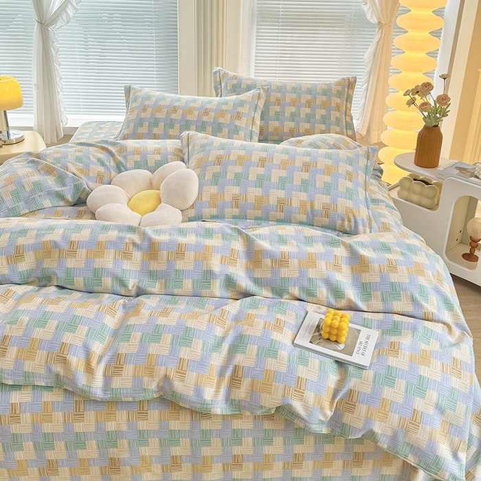 91家纺网 家纺一手货源 找家纺 优尚家纺 2025新款全棉纯棉磨毛单品被套四季款 林间织梦