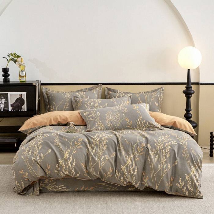 91家纺网 家纺一手货源 找家纺 橙艺家居 2024新款全棉超柔生态磨毛四件套全棉四件套纯棉四件套 爱的旋律