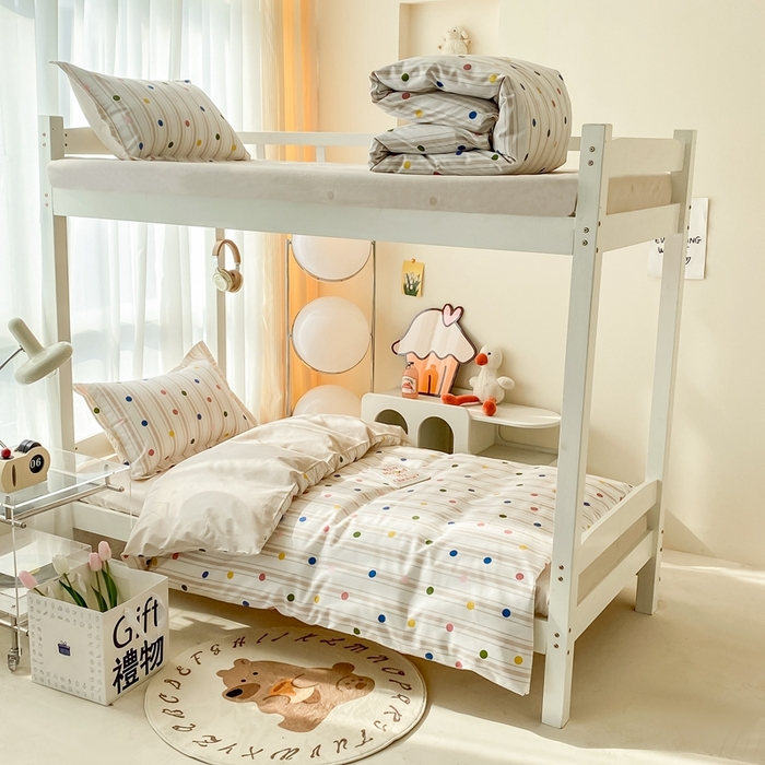 91家纺网 家纺一手货源 找家纺 卡迪亚家纺 2024新款全棉学生三件套 点滴时光