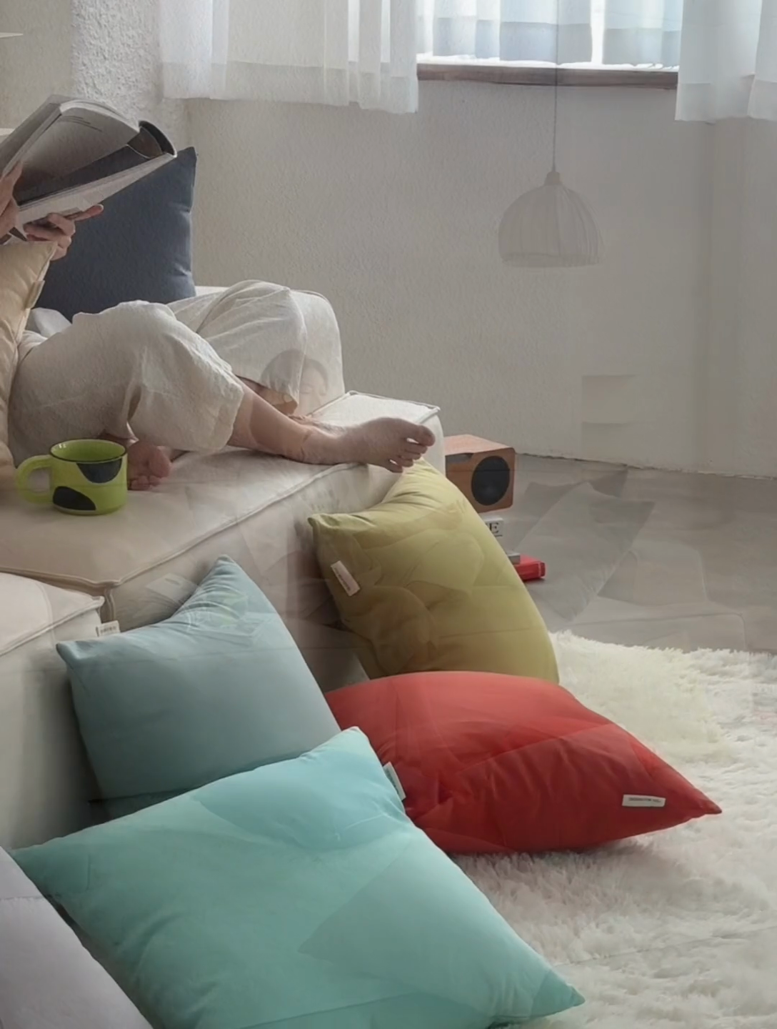 91家纺网 家纺一手货源 找家纺 （总）美茉家居 2024新款纯棉素色帆布方形抱枕