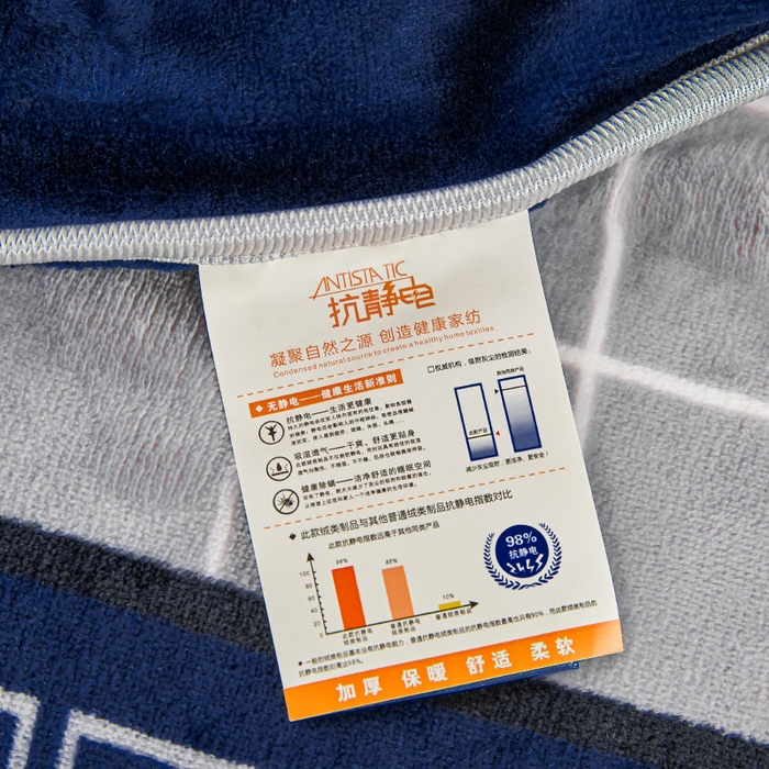 91家纺网 家纺一手货源 找家纺 博兰蒂 2025新款床裙款高克重牛奶绒印花四件套 一路有你