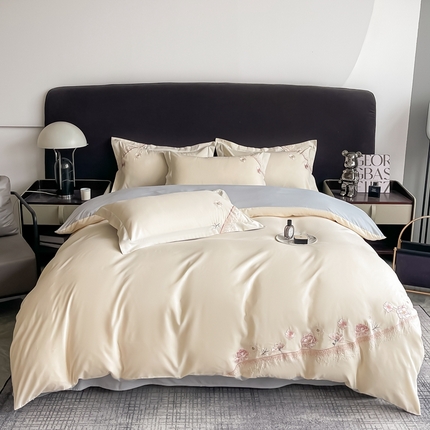 91家纺网 家纺一手货源 找家纺 （总）栩裕纺织 2024新款亲肤棉磨毛刺绣四件套