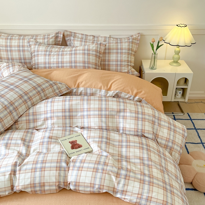 91家纺网 家纺一手货源 找家纺 2024新款小清新全棉印花四件套-68系列 D约里克