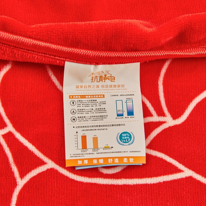 91家纺网 家纺一手货源 找家纺 博兰蒂 2025新款床裙款高克重牛奶绒印花四件套 浪漫花园