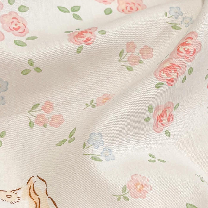 91家纺网 家纺一手货源 找家纺 2024新款小清新全棉印花学生宿舍三件套-68系列 B萌小喵