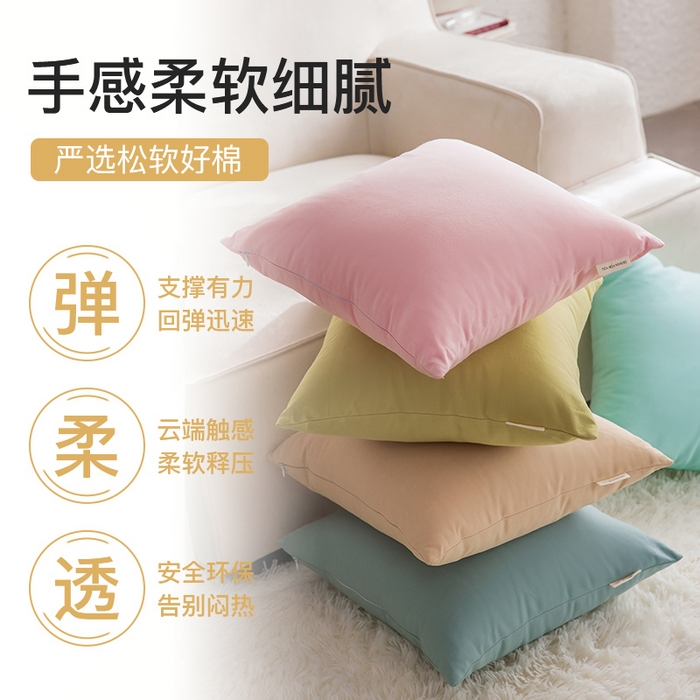 91家纺网 家纺一手货源 找家纺 （总）美茉家居 2024新款纯棉素色帆布方形抱枕