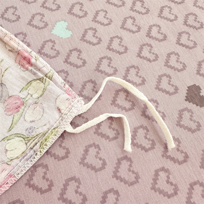 91家纺网 家纺一手货源 找家纺 简宜家居（朝初家纺）2025新款40支全棉四件套 红粉佳人