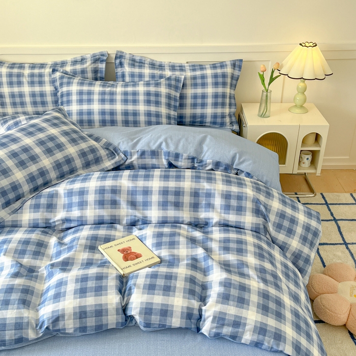 91家纺网 家纺一手货源 找家纺 2024新款小清新全棉印花四件套-68系列 D格瑞