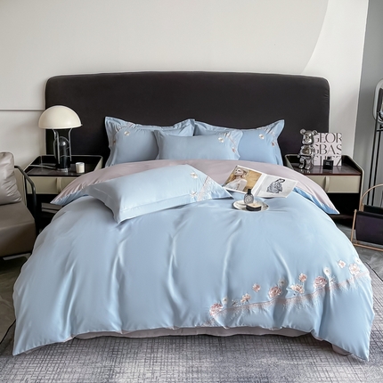 91家纺网 家纺一手货源 找家纺 （总）栩裕纺织 2024新款亲肤棉磨毛刺绣四件套