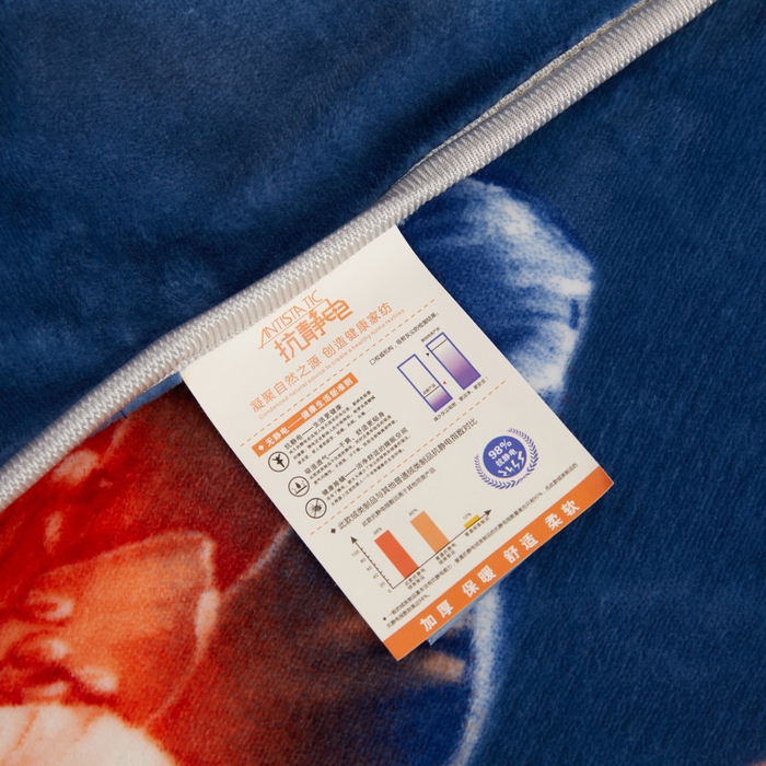 91家纺网 家纺一手货源 找家纺 博兰蒂 2025新款床裙款高克重牛奶绒印花四件套 花飞蝶舞